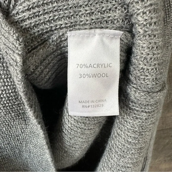 Lovers + Friends Kenora Wool Blend Cardi in Charcoal Small - Picture 5 of 8